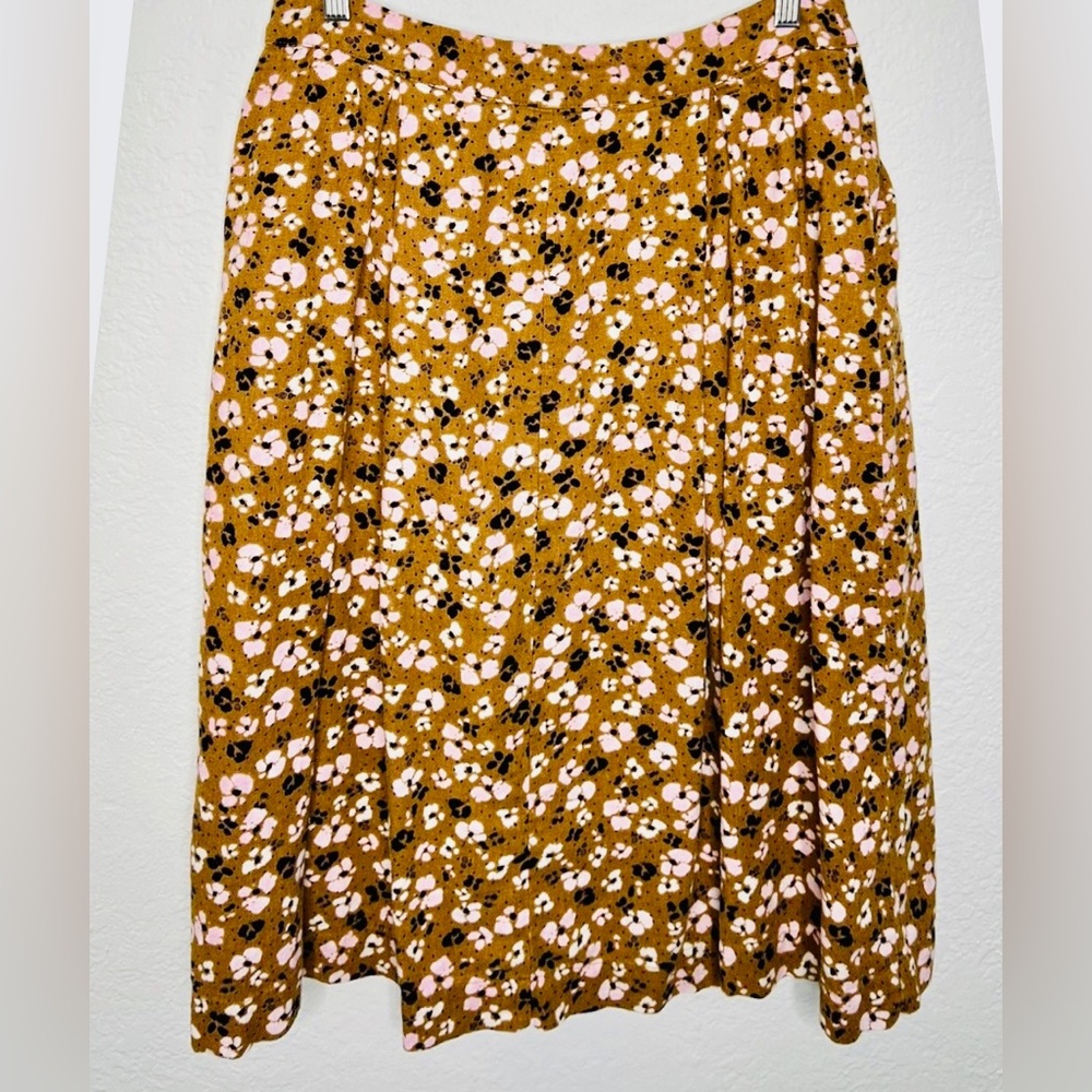 Who What Wear floral A-line skirt